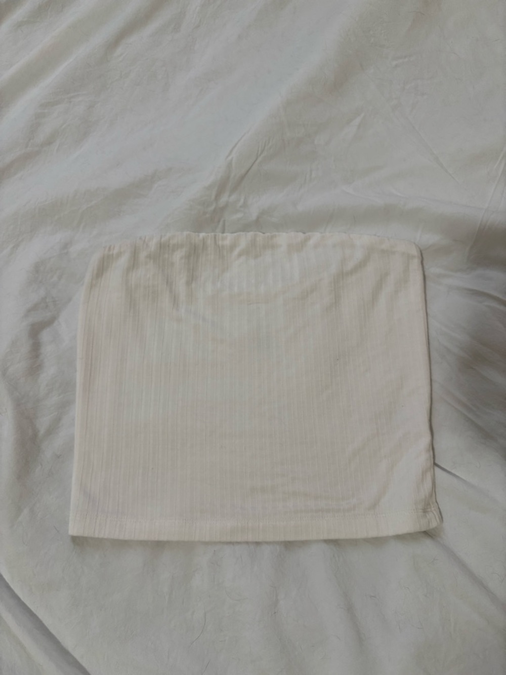 american eagle white ribbed tube top